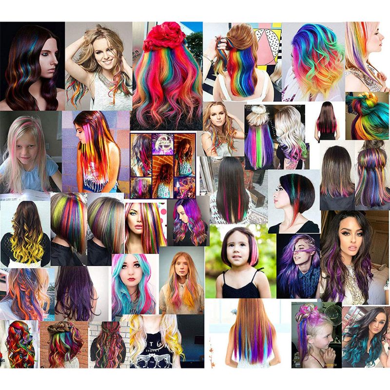 Bộ 9 Kẹp Tóc Màu Sắc Cầu Vồng Xinh Xắn Cho Búp Bê