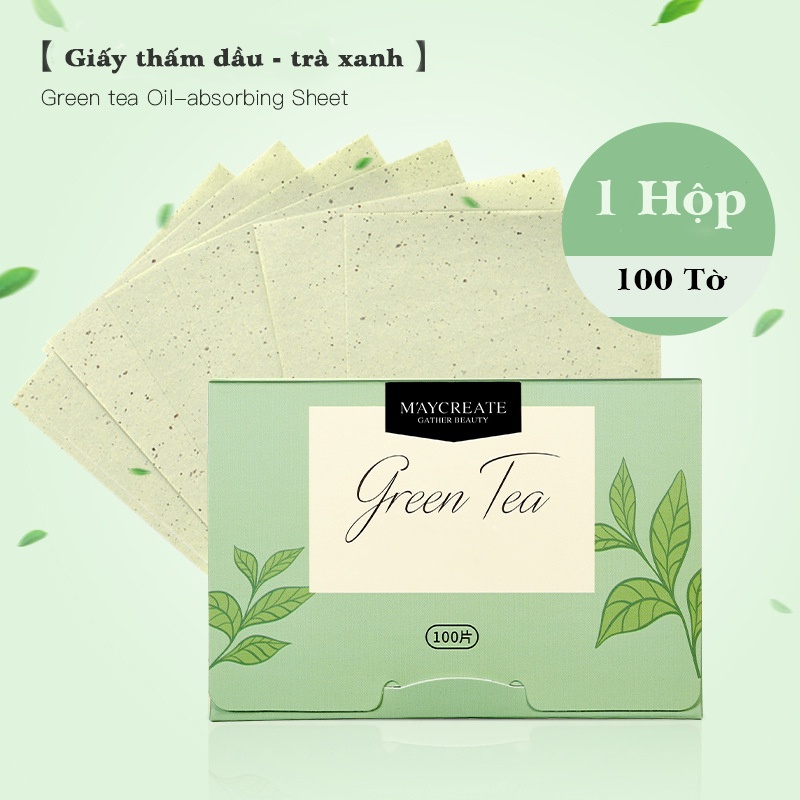 Giấy Thấm Dầu Bộ 100 Tờ Vệ Sinh Dầu Nhờn Hương Nước Hoa Cho Da Mặt Tiện Lợi