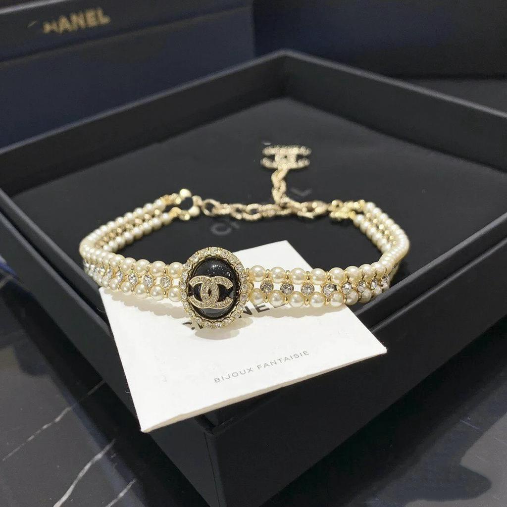 Vòng cổ thương hiệu 2 lớp ngọc trai nhân tạo sang chảnh VCCN01