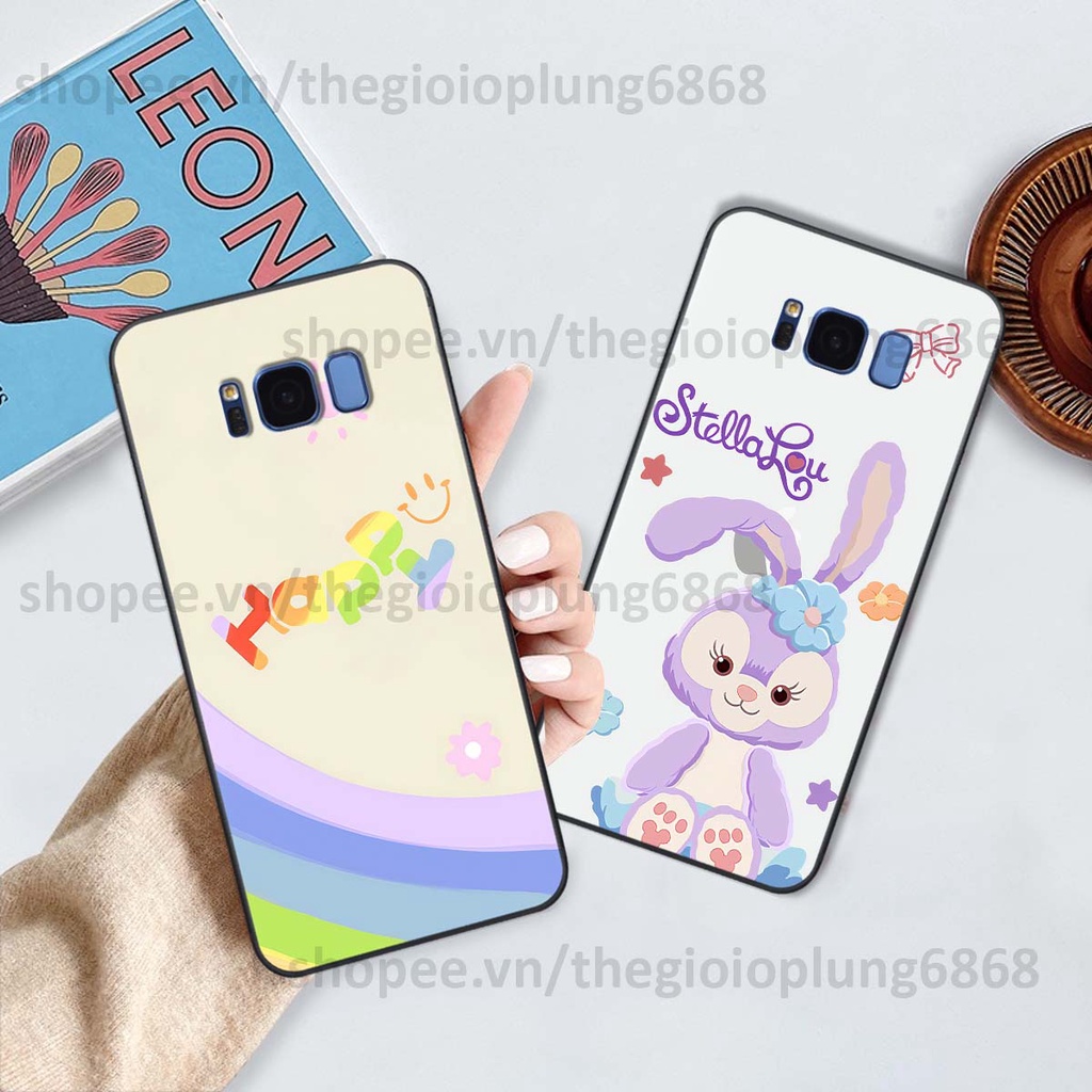 Ốp Samsung S8 / S8 Plus / S8+ in hình cầu vồng happy smile thỏ cute siêu xinh siêu đáng yêu