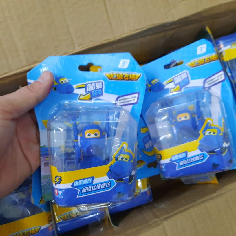 Super wings Đội bay siêu đẳng Robot biến hình máy bay mini - Mô hình Jerome Cuồng Phong