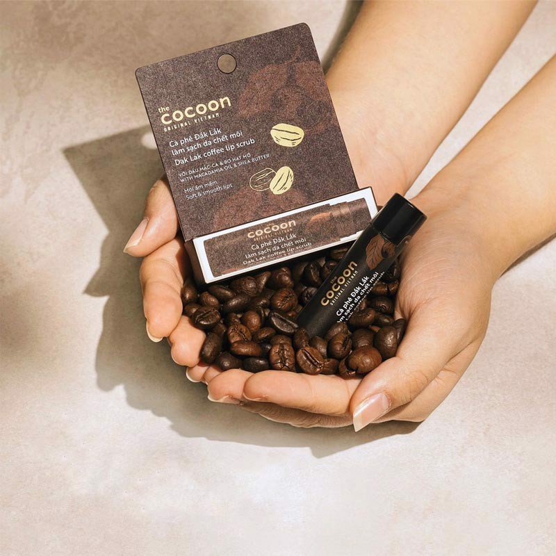 (Limited) Tẩy Tế Bào Chết Môi Chiết Xuất Cà Phê Đắk Lắk The Cocoon Dak Lak Coffee Lip Scrub 5g