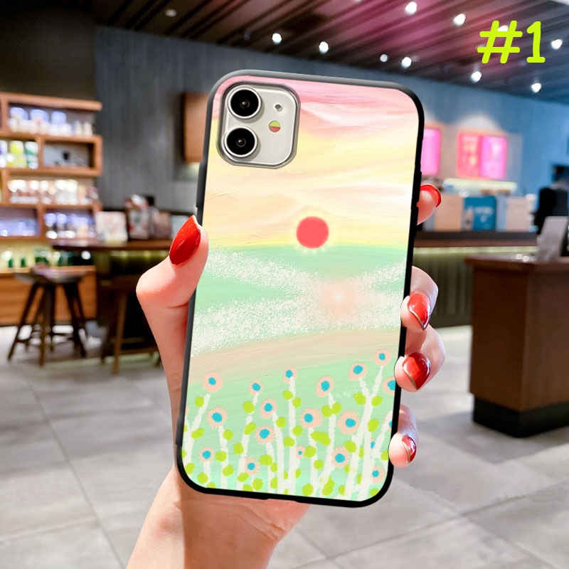 Ốp Điện Thoại Vỏ Mềm Tranh Mặt Trời Mặt Trăng Cho Samsung S22+ S21+ S22 S21 S20 Ultra Plus FE 5G S10e S10 lite S9 S8 S7 S6 Edge Plus