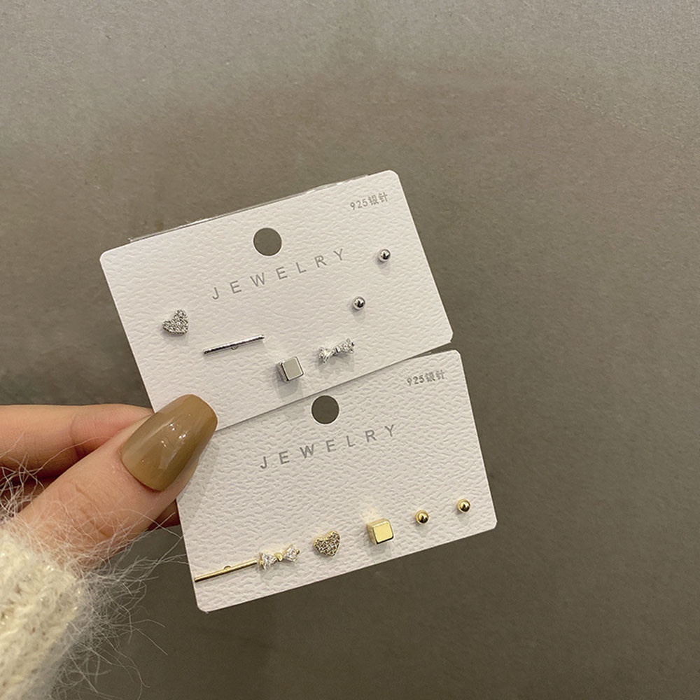 Set 6 Khuyên Tai Nữ Thời Trang Hàn