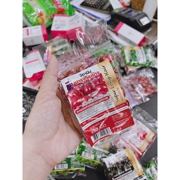 Viên serum dưỡng tóc Super Long Hair Thái Lan 1 bịch 50viên