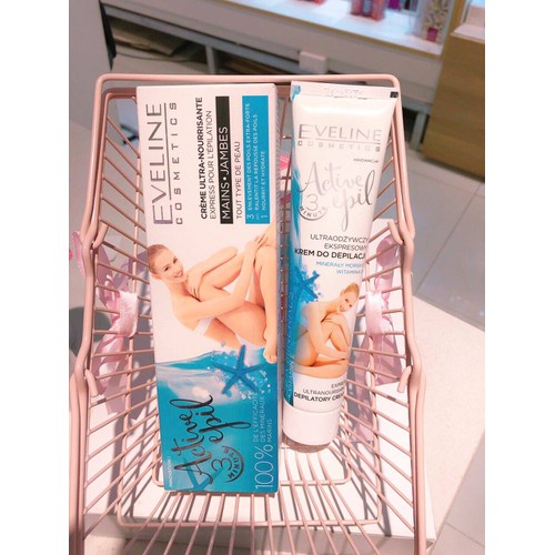 Kem tẩy lông Eveline Active Depil 3 loại dành cho mọi loại da 125ml