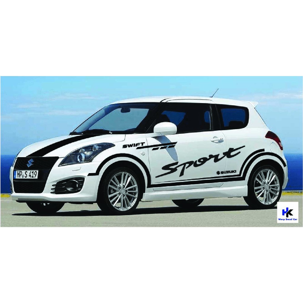 Tem xe SUZUKI SWIFT dán 2 bên sườn - tem xe ô tô giá rẻ hà nội- decal Swift