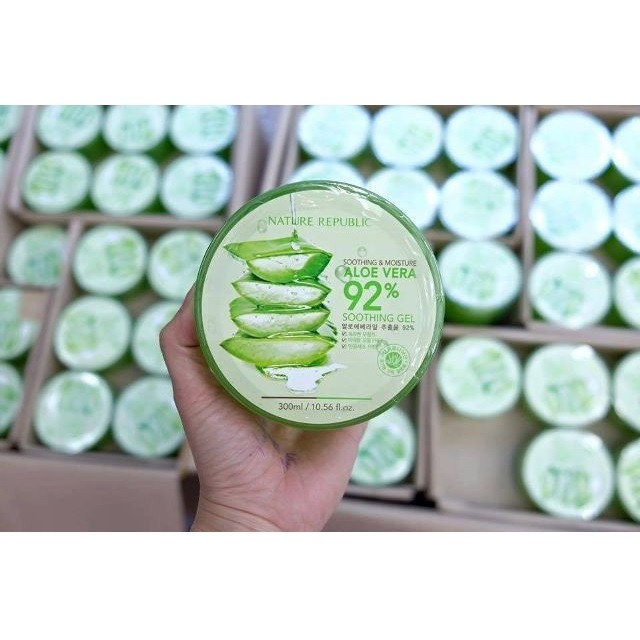 GEL DƯỠNG DA LÔ HỘI NATURE REPUBLIC SOOTHING & MOISTURE ALOE VERA 92% SOOTHING GEL