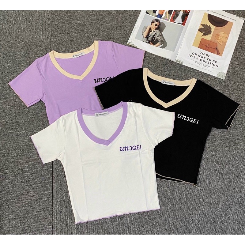 Áo cotton loại 1 croptop cực xinh [HOT NHẤT] chất siêu xịn