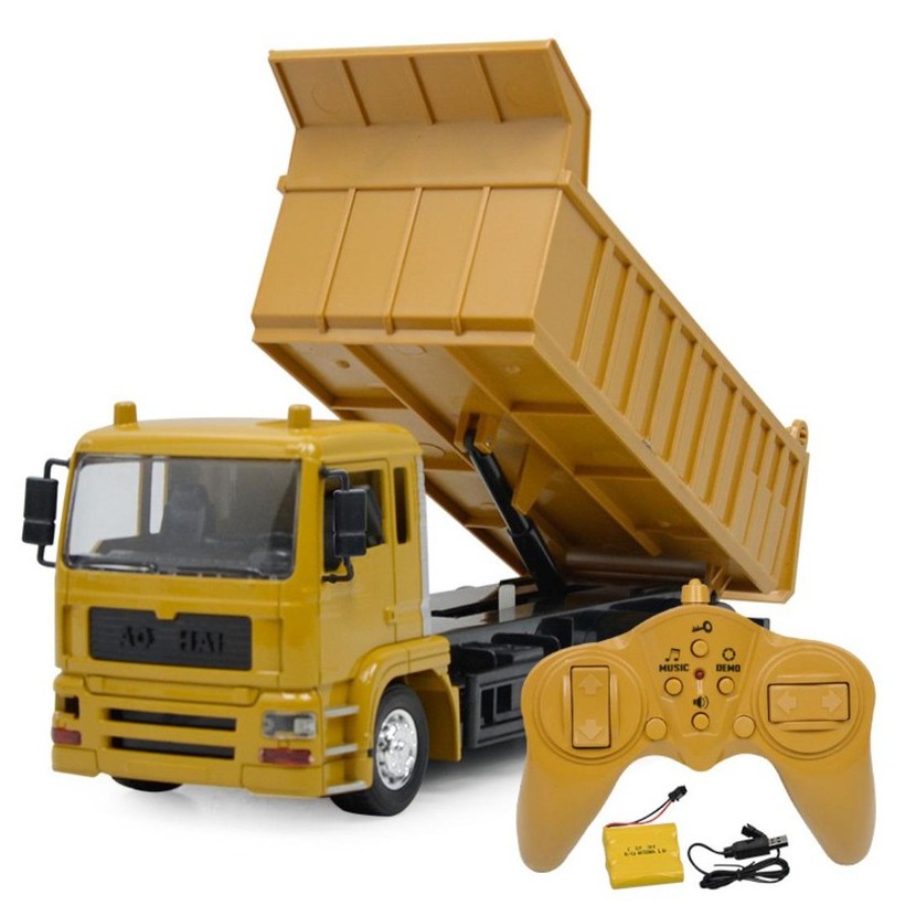 Xe ben công trình Khổng lồ Điều Khiển từ xa tiến lùi, nâng hạ ben E570-001 (mô phỏng như thực tế)
