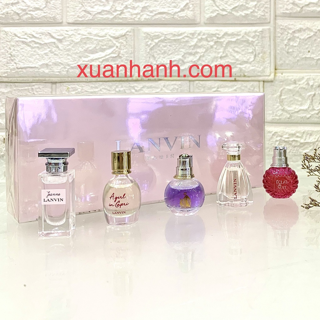 Set nước hoa Lanvin Paris ngọt ngào, tươi mới và quyến rũ, 5 tone mùi Hot Hit
