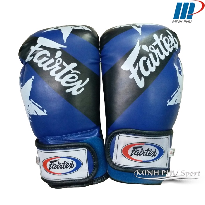 Găng đấm Boxing Fairtex xanh - Găng tập boxing