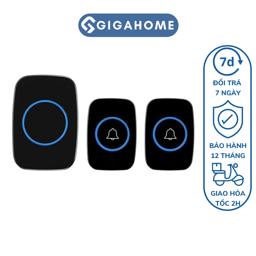 Loại 2 Chuông Cửa Không Dây GIGAHOME Khoảng Cách 300m Cao Cấp 9473