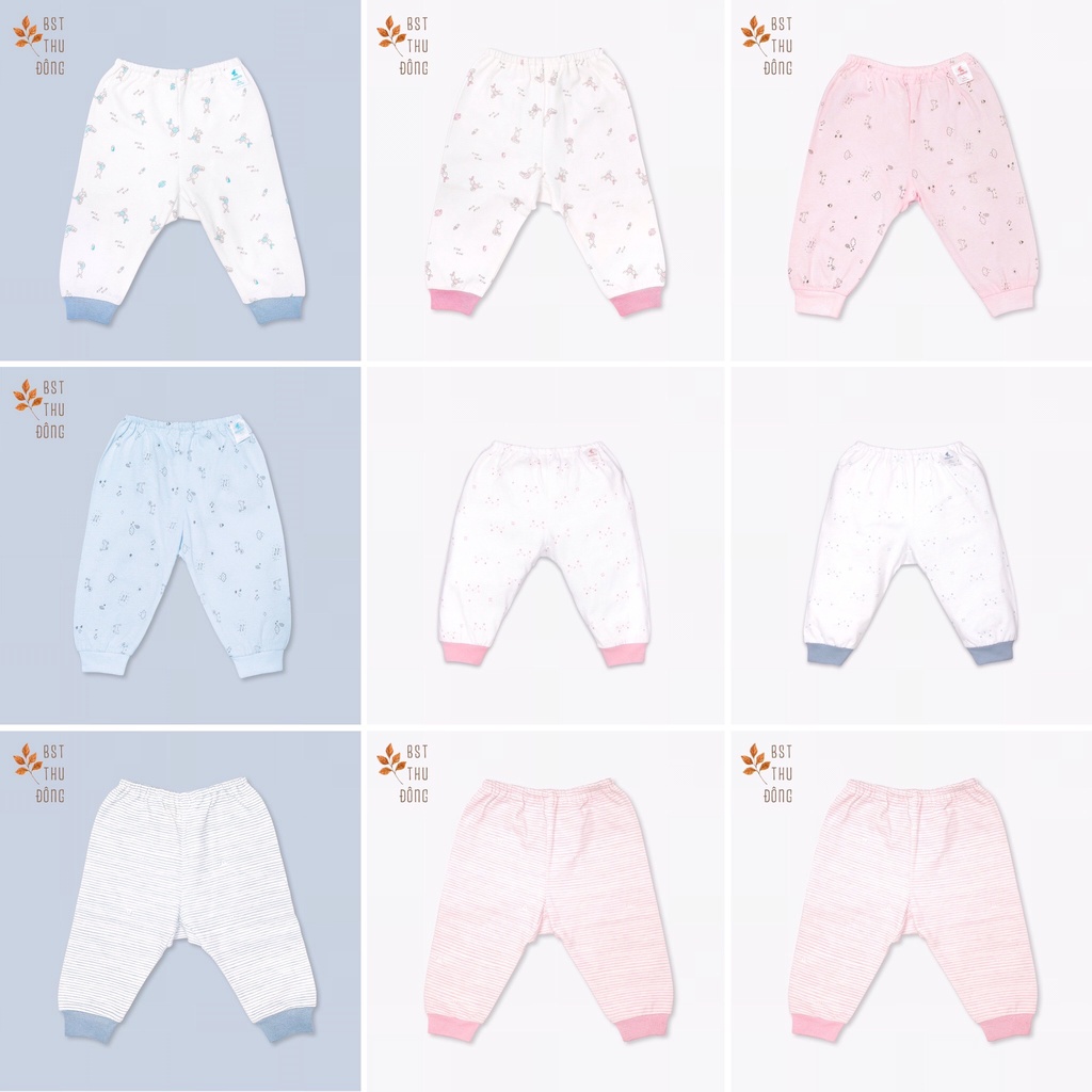 Quần Rã Đáy Bo Sơ Sinh Thu Đông MIOMIO - Cho Bé Trai, Bé Gái , Vải Interlock Cotton.