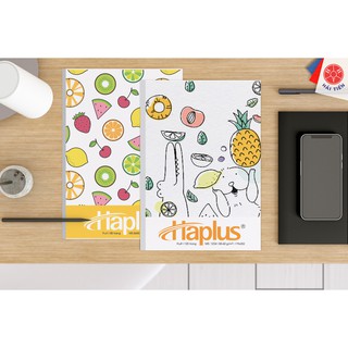 HẢI TIẾN Lốc Vở kẻ ngang Haplus - Fruit (80, 120, 200 trang)