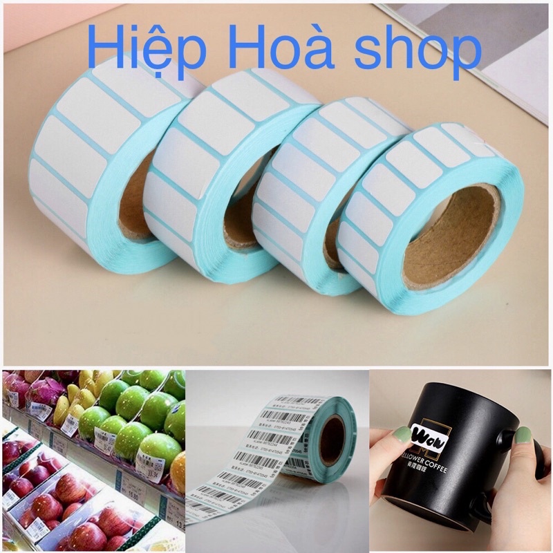 HHS Giấy in tem nhãn decal cho máy DP23 - Nyear label - Phomemo - Giấy in nhiệt 20x10 30x20 40x30 50x50 bóc dán