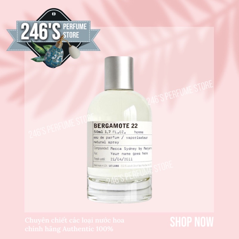 🌟 Mun 🌟 Nước Hoa Mẫu Thử Niche Le Labo Bergamot 22