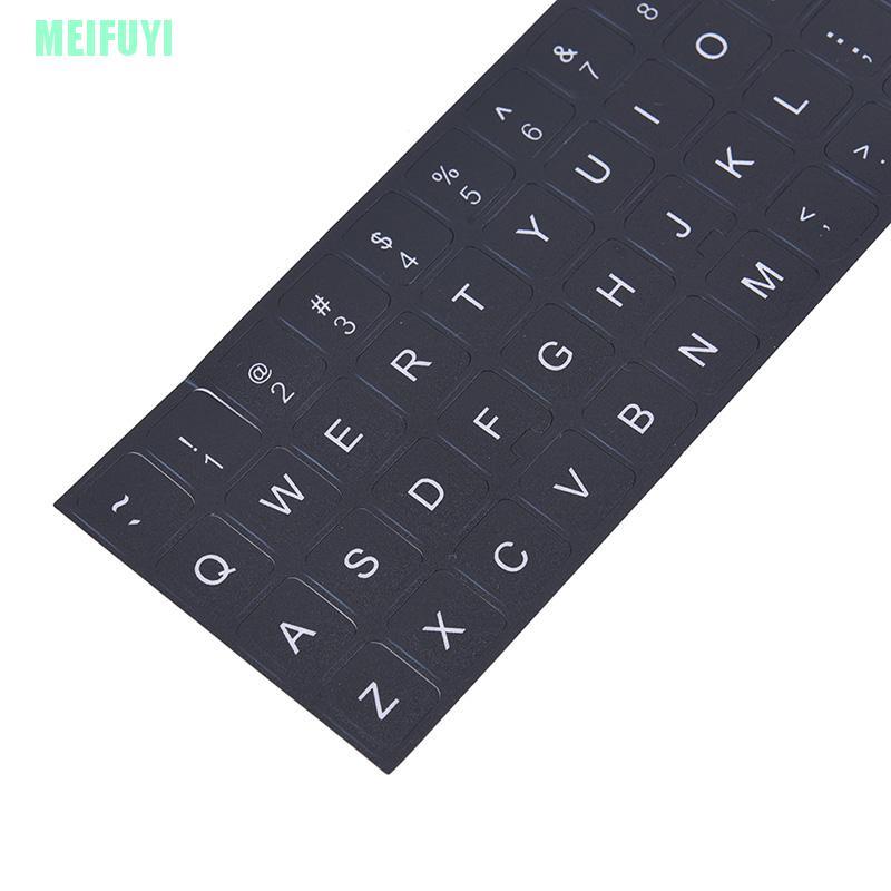 Miếng Dán Bàn Phím Laptop Hình Chữ Cái Tiếng Anh