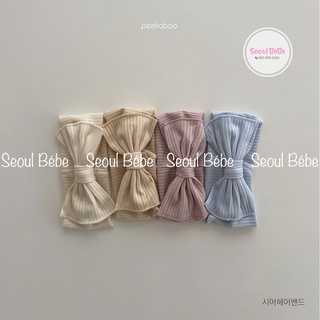 Turban bộ tay lửng bèo nhún Sheer hãng Peekaboo cho bé freesize hè 2022