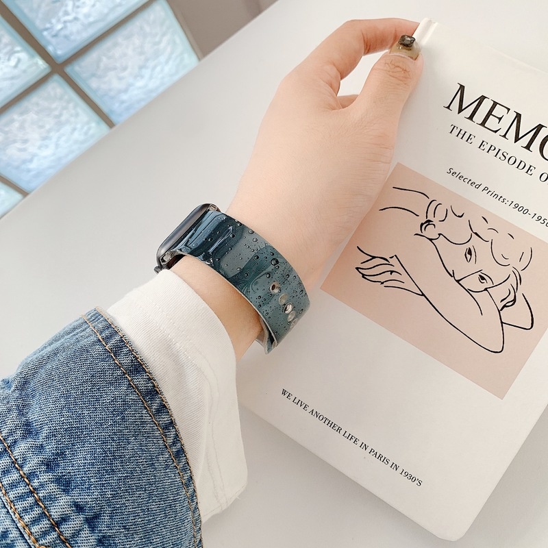 Dây Đeo Đồng Hồ Màu Gradient 44mm 40mm 42mm 38mm 41mm 45Mm 49mm Cho Apple Watch Series 8 7 6 SE 5 4 3 2 1