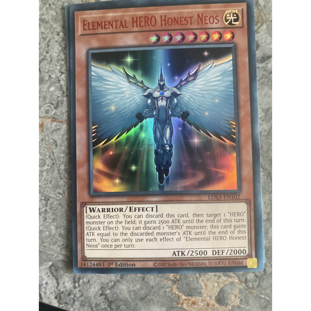 hẻ Bài YugiOh! Mã LDS3-EN102 - Elemental HERO Honest Neos - Ultra Rare - 1st Edition