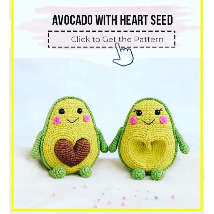 MÓC KHOÁ LEN Couple - Bơ tinh nghịch, cặp đôi dễ thương, HANDMADE 100%
