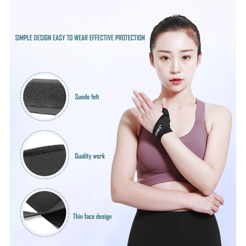 Băng Quấn Nẹp Bảo Vệ Khớp Cổ Tay Nam Nữ Hỗ Trợ Khi Bị Bong Gân Wrist Protector AOLIKES TC-1673