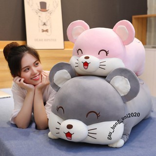 Gấu bông CHUỘT BÔNG HAMSTER gối ôm nhồi bông ngộ nghĩnh, kèm chăn nhung mềm mại  50cm,70cm,90cm