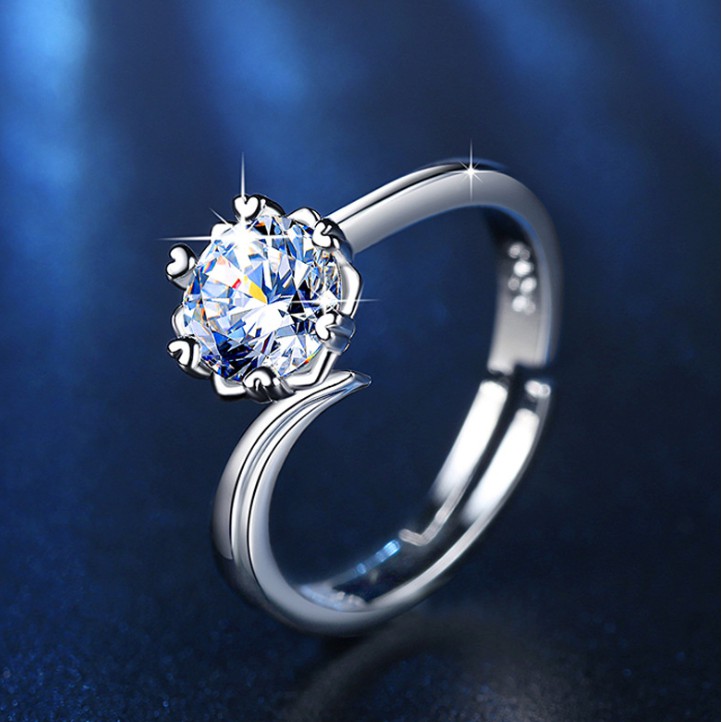 Thời trang bông tuyết vòng S950 bạc cao carbon kim cương vòng cho phụ nữ