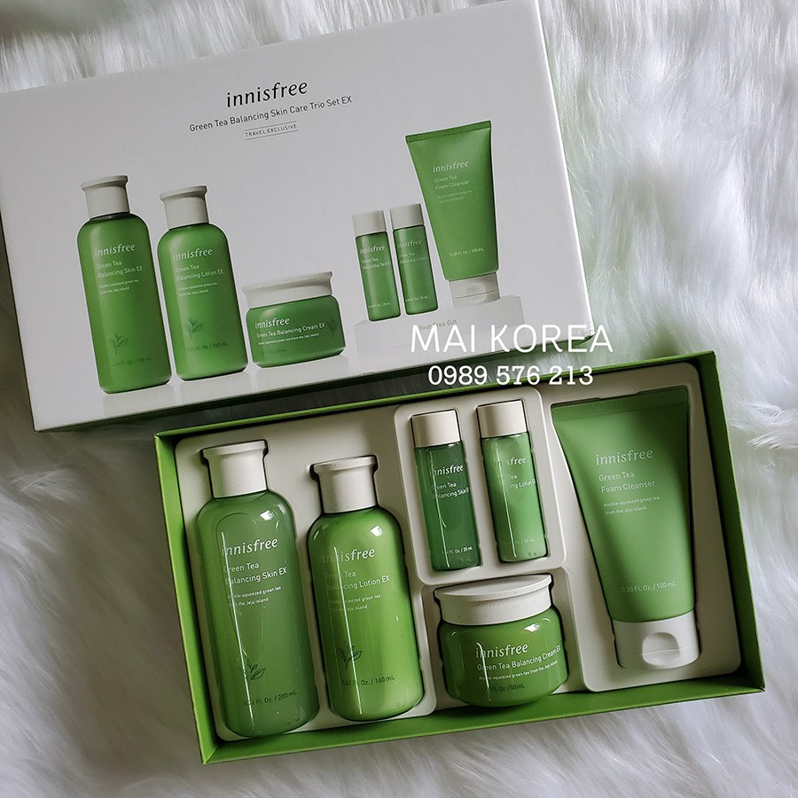 Set dưỡng trà xanh INNISFREE 6 món