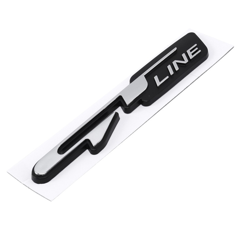 Miếng dán trang trí xe hơi hình chữ Gt Line 3D