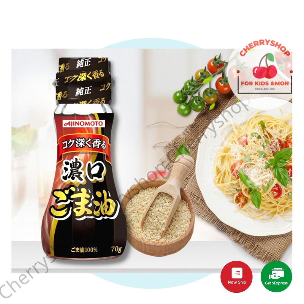 DẦU MÈ AJINOMOTO NHẬT BẢN 70gr - 160gr - dầu mè ăn dặm cho bé