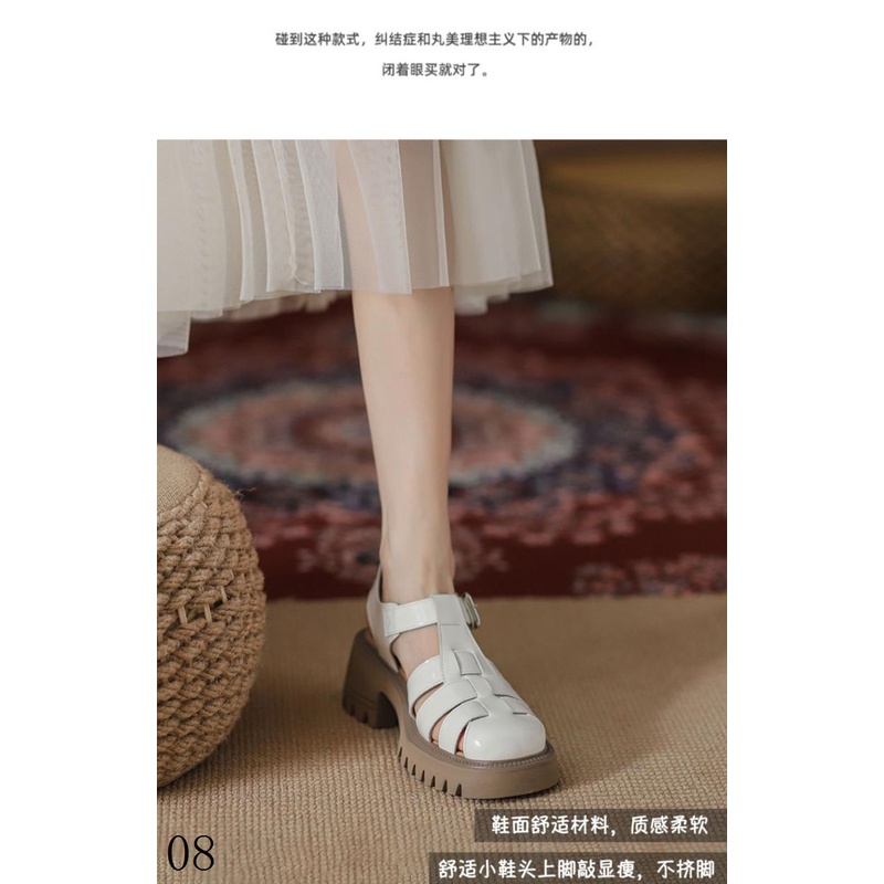 Giày Sandal Cao Gót Dày Dặn Phong Cách Thời Trang Mới 2022 Dành Cho Nữ