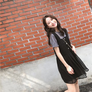 (ORDER) Set yếm + áo thun tiểu thư