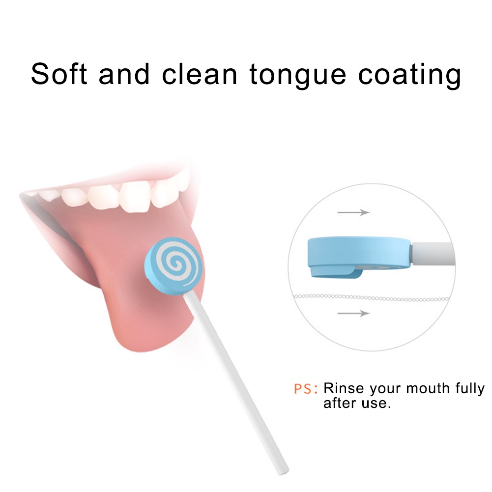 Dụng Cụ Cạo Lưỡi Trẻ Em Hình Cây Kẹo Mút Tiện Dụng