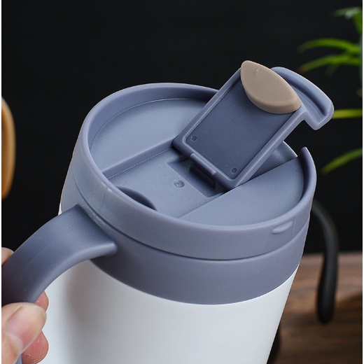 Ly giữ nhiệt nóng lanh HOT & COOL có tay cầm cao cấp 350 ml  500ml loại tốt - ly uống trà - bình nước g