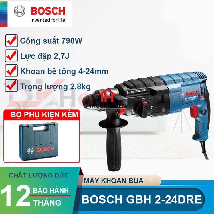 MÁY KHOAN BÊ TÔNG GBH 2-24 DRE 790W - CÓ ĐẢO CHIỀU