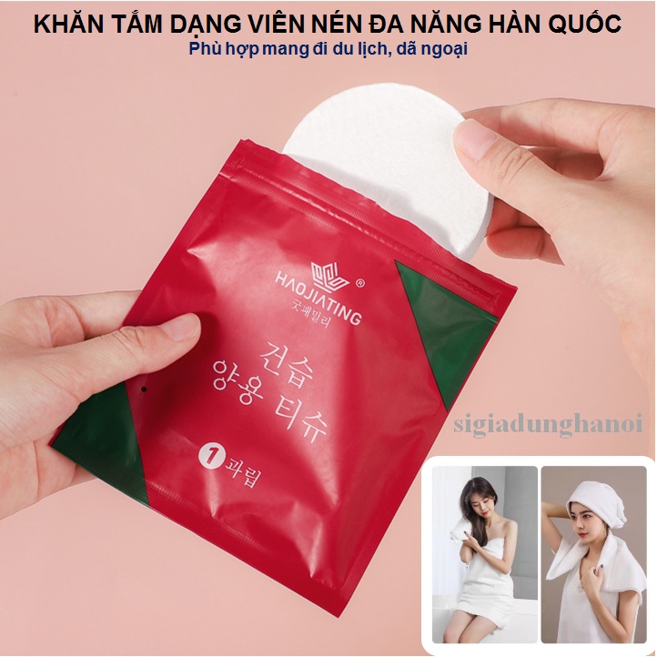 Khăn Tắm Dạng Viên Nén Kích Thước 70x100 Cm và 70x140 Cm