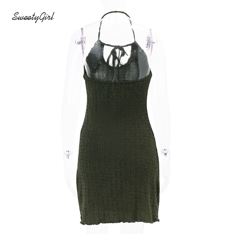 Đầm Mini Hai Dây Sát Nách Màu Trơn 2022 Gợi Cảm Cho Nữ