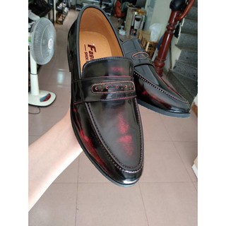 Giày lười, đánh màu trà đỏ X43