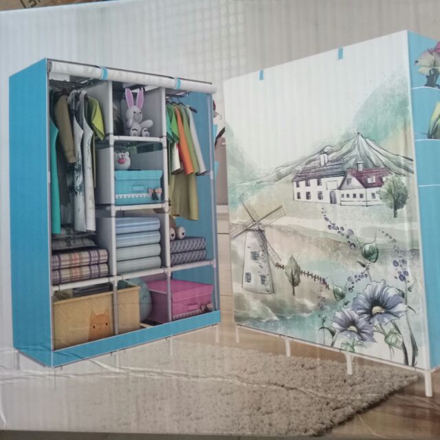 Tủ quần áo 3D 3 buồng 8 ngăn.