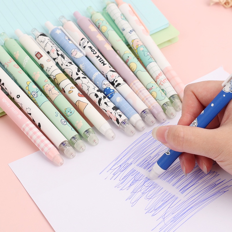 Bút Mực Đen Họa Tiết Hoạt Hình Dễ Thương Tiện Dụng Cho Học Sinh