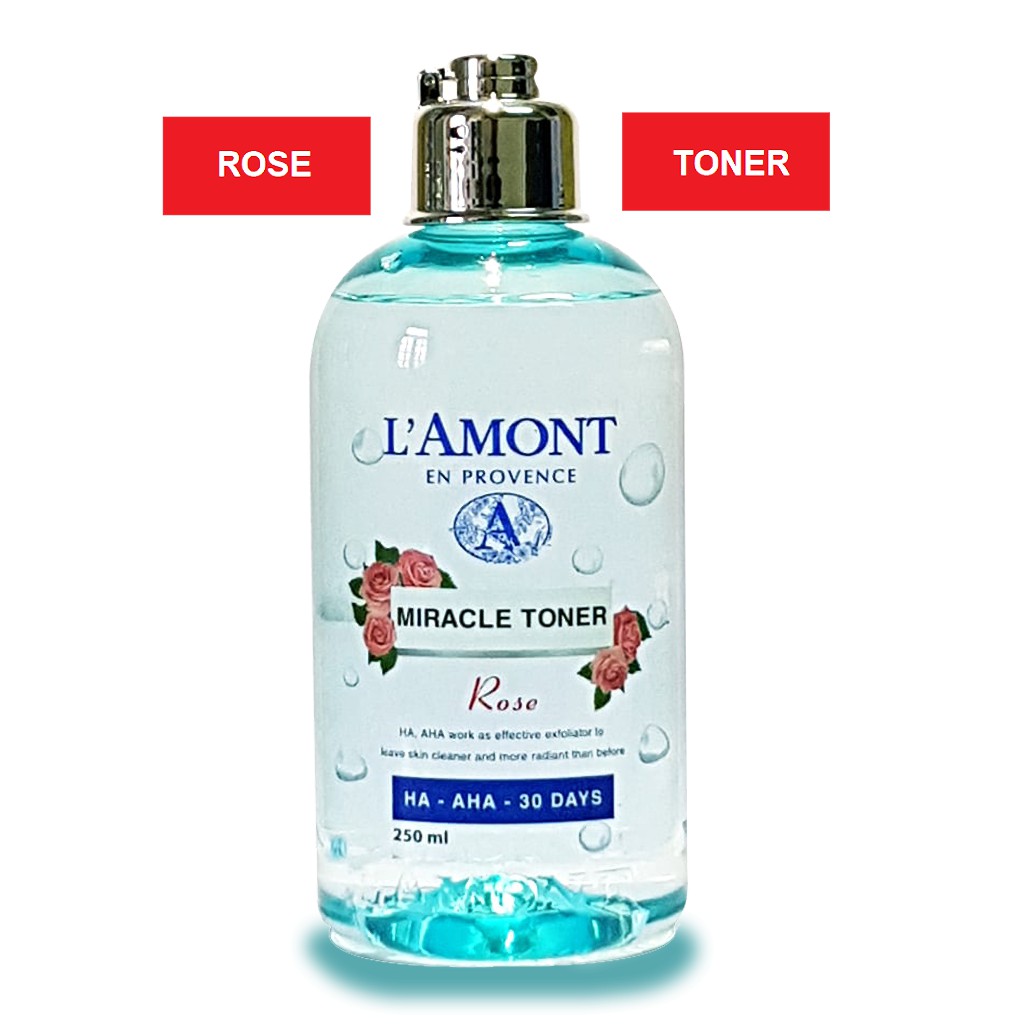 [Mã LTP50 giảm 50000 đơn 150000] Nước Hoa Hồng LAmont Miracle Toner HA-AHA 30 DAYS 250ml