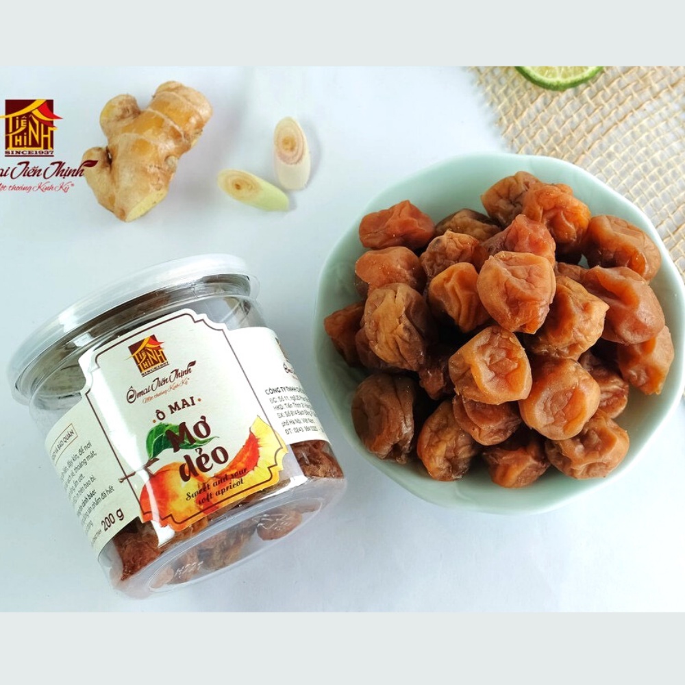 Ô Mai Mơ Dẻo Tiến Thịnh Hộp 200gr Thơm Ngon Dẻo Ngọt Bé BeBe