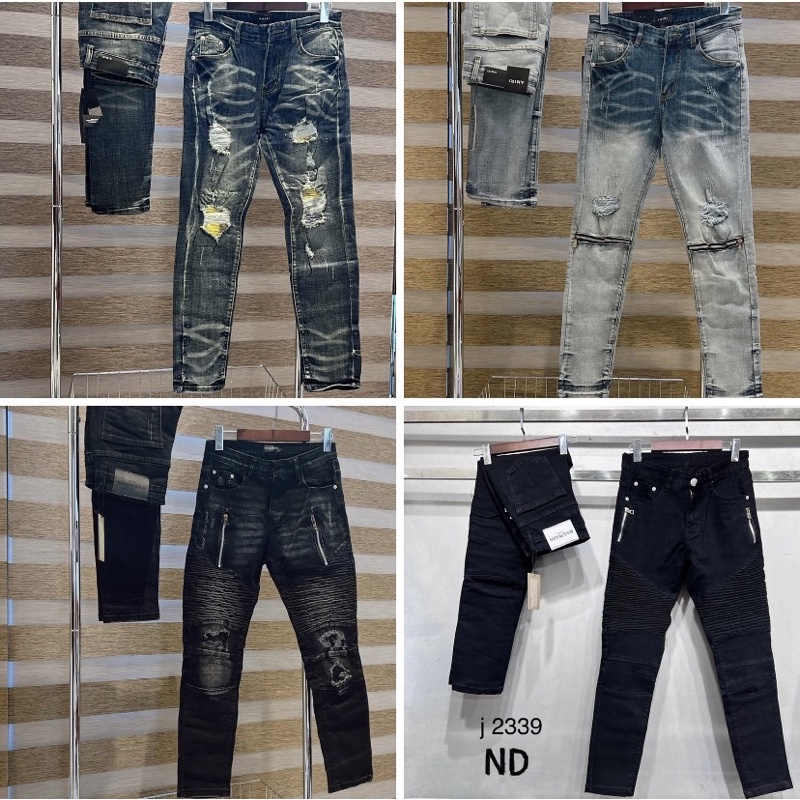 Quần bò thời trang nam có hoạ tiết khoá, Quần jeans giới trẻ phong cách hàn quốc btshop từ 28 đến 32.