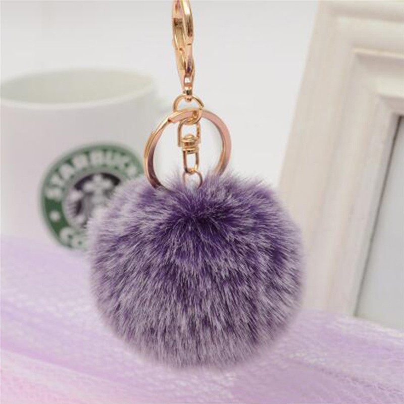 Móc Khóa Hình Cục Bông Dễ Thương