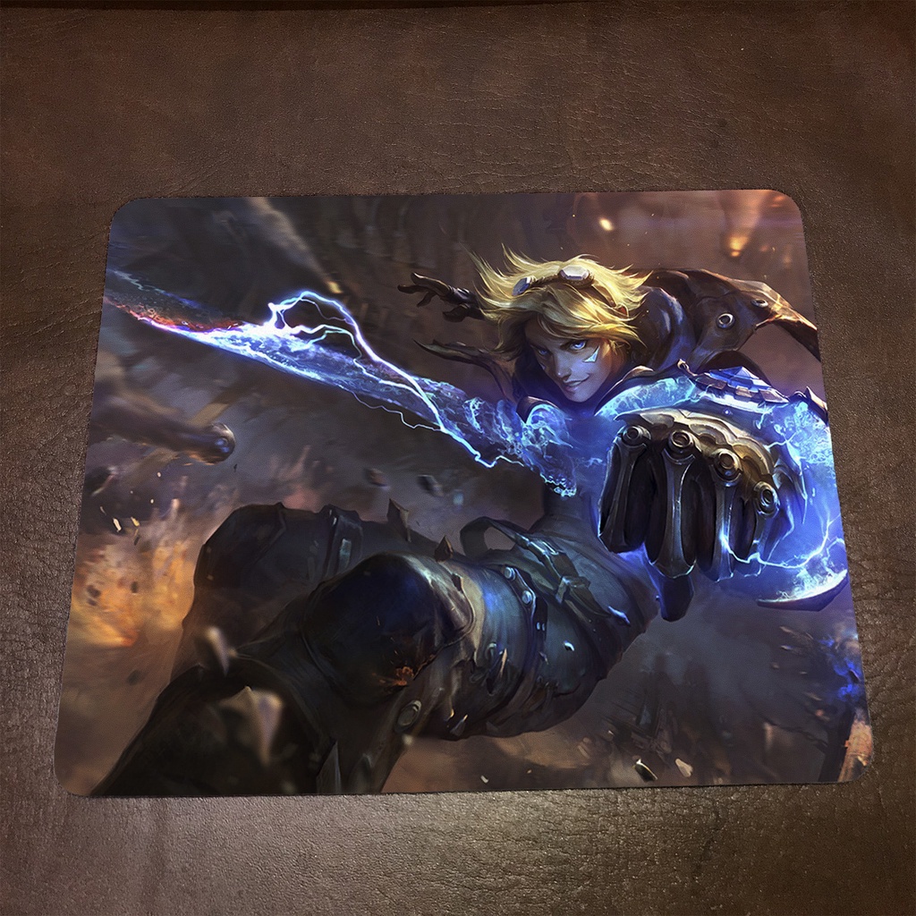 Lót chuột máy tính League of Legends EZREAL - Mẫu 1 Mousepad cao su êm ái, nhận in theo yêu cầu