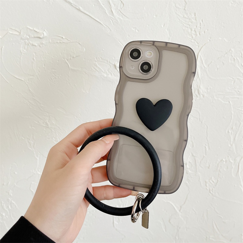 Ốp Điện Thoại Mềm Trong Suốt Màu Kẹo In Họa Tiết Có Dây Đeo Cho Iphone 7 8 SE 2020 7P 8P X Xs XR Xs max 11 12 13 Pro 11 12 13 Pro max