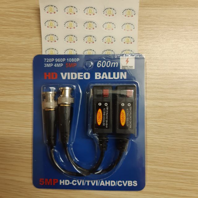 [ Balun Camera ] Bộ kết nối chuyển đổi tín hiệu hình ảnh chuyên dụng camera CCTV tích hợp Chống sét đánh