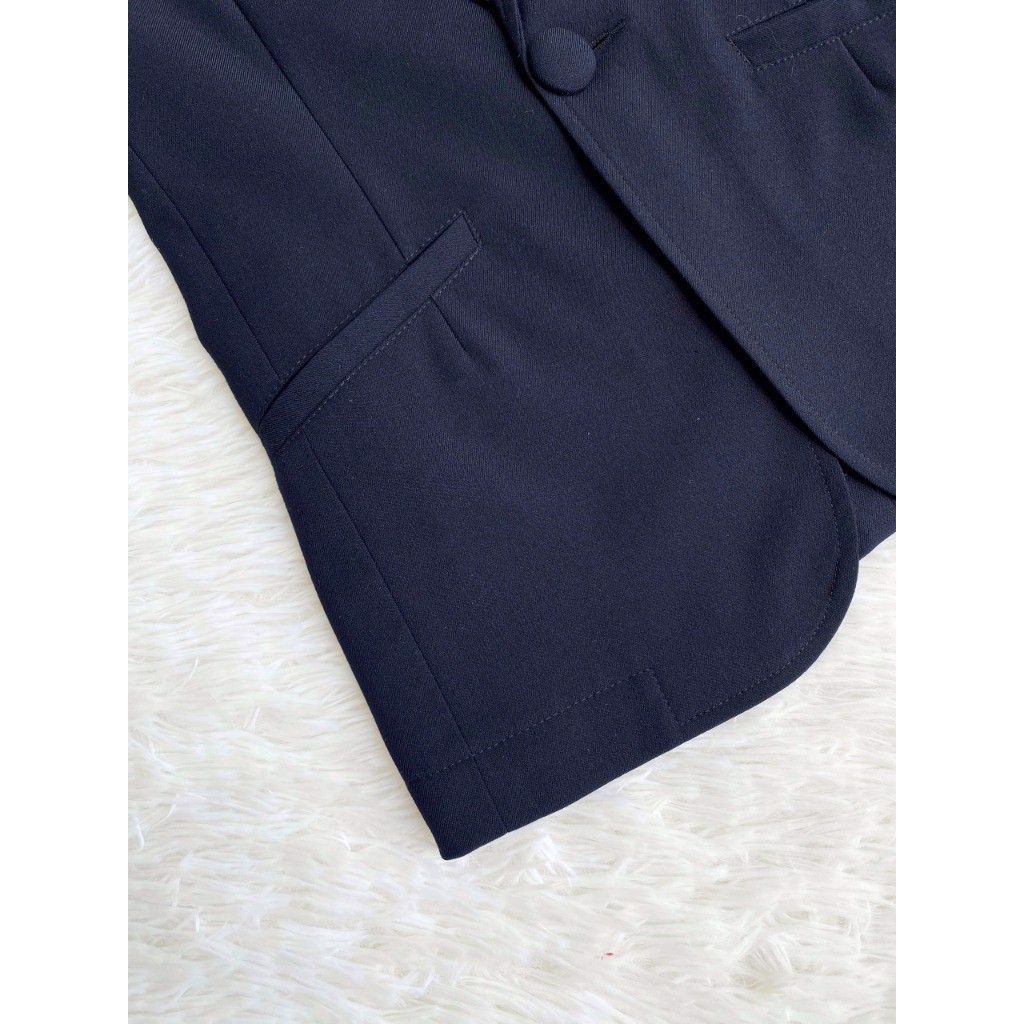 Blazer dài xanh đen_REAL